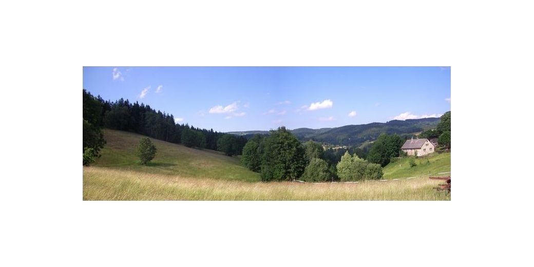 Pohled do údolí Janova od Vyšehradu.
