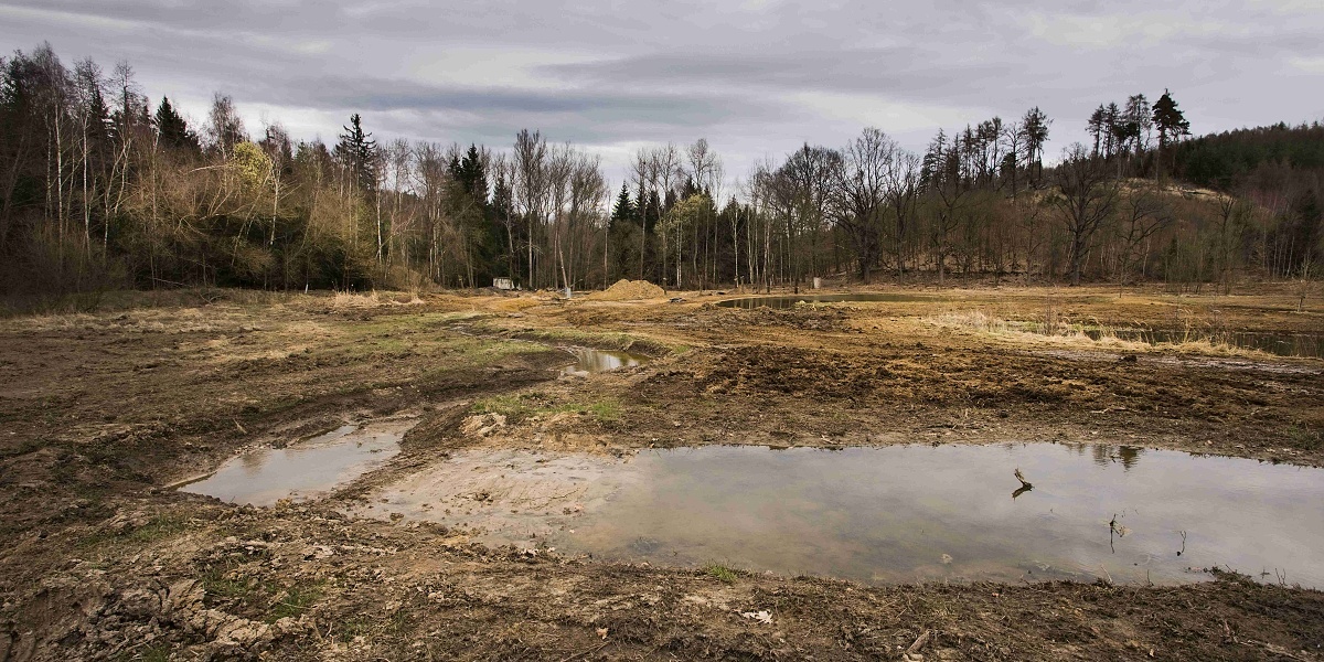 Revitalizace toku Podhůra v EVL Kochánovické rybníky a tůně. Foto Zuzana Růžičková